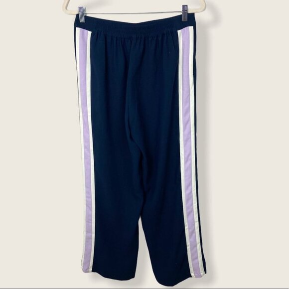 NWT‎ Retro Highline Side Stripe Track Pants Blue Size Medium New Tags Wide Leg M - Picture 5 of 13